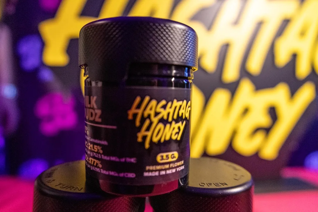 Cannabis product display dispensary shelf